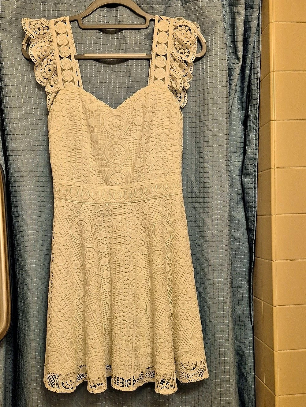Twosisters TS497 Lace Mini Dress White Size 4 US Small NWT